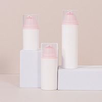 Flacon pompe airless vide pour lotion et sérum 15ml 30ml 50ml – Emballage éco-responsable pour soins de la peau – Bouteilles sous vide en PP avec fermeture à pression PPWR recyclables