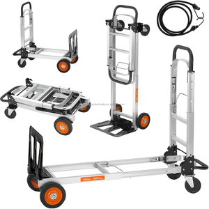 Carretilla de Mano de Aluminio, Plataforma de <span class=keywords><strong>Transporte</strong></span> Industrial Resistente para <span class=keywords><strong>Transporte</strong></span> <span class=keywords><strong>y</strong></span> <span class=keywords><strong>Mudanza</strong></span> en el Hogar <span class=keywords><strong>y</strong></span> Almacenes - Product Image 6