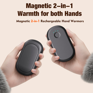 USB Rechargeable Power Bank Magnetic Hand Warmer Creative Outdoor Magnetic Hand Warmer <b>Mobile</b> Power - Product Image 3