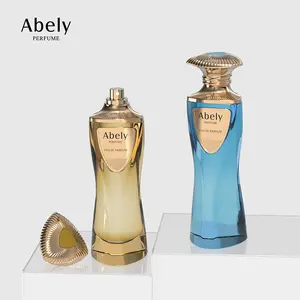 Wholesale Luxury Fragrance Bottle 100ml Crown Cologne Bottle Frosted Empty Perfume Glass Bottle With Zamac Cap