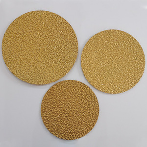 Plaques décoratives murales circulaires en métal, fonte et acier inoxydable, design minimaliste pour la décoration du salon, de la chambre et du bureau - Product Image 1