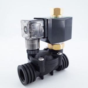 常开双向塑料电磁阀NBR/EPDM/FKM 1/<span class=keywords><strong>2</strong></span> "3/4 1英寸节流孔15/20/25毫米PP-15/20/25k水阀10bar 220V无高质量 - Product Image 1