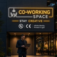 Services de personnalisation d'enseignes néon sur mesure, faible MOQ, enseignes LED personnalisées pour les entreprises, logo de magasin, design lumineux en acrylique pour marque