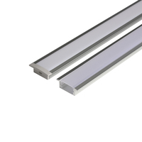 Profilé LED en aluminium 1708, barre lumineuse LED personnalisée, boîtier pour bande LED pour la décoration d'armoires
