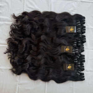 Bundles de cheveux vierges de temple indien non transformés avec fermeture Hd Bundles de cheveux humains Raw Mink curly Temple hair - Product Image 1