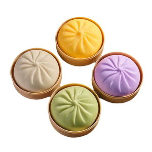 Mini Jouet Squishy en Pâte TPR en Forme de Boule de Crème Pâtissière, Jouet Anti-Stress et de Décompression, Jouet Sensoriel Fidget pour Enfants - Product Image 3