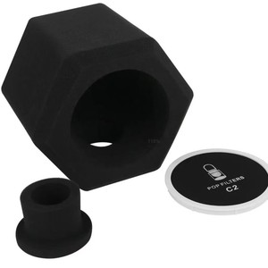 C2 Micrófono profesional Escudo de aislamiento de sonido Cubierta de bola de pantalla acústica para grabación de estudio Micrófono Vocal - Product Image 5