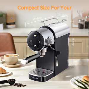 Cafetera Semiautomática para el Hogar con Barandilla de Protección, Control Digital, Pre-infusión y Alta Presión de 15 Bares, Capacidad para 2 Tazas - Product Image 2