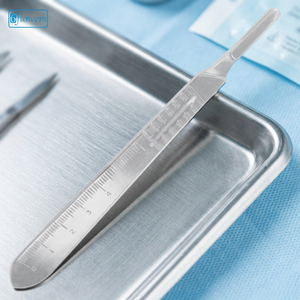 Manche de scalpel chirurgical professionnel en acier inoxydable de haute qualité, certifié CE ISO, avec graduation, instrument manuel réutilisable - Product Image 3