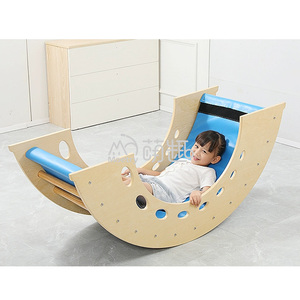 Moetry madera Montessori Piklers arco mecedora niños Marco de escalada interior con rampa deslizante - Product Image 3