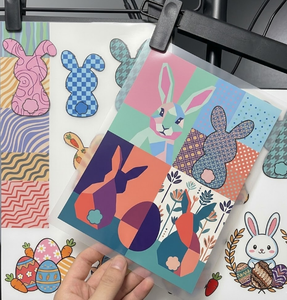 Vivid Kawaii Cartoon <b>Easter</b> Theme Rubber for Transfers Washable DIY Iron-on Patches Apparel Boutique <b>Gifts</b> Celebration Designs - Product Image 2