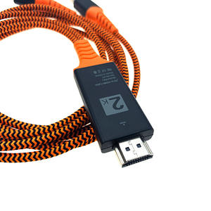 Moc — téléphone portable OEM, HD, 2K, câble tressé, USB, femelle vers HDMI, Plug and Play, pour <span class=keywords><strong>Iphone</strong></span>, <span class=keywords><strong>TV</strong></span>, téléphones Android, Xiaomi - Product Image 3
