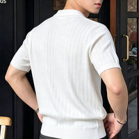 Pull en soie de style preppy pour homme Source Factory, collection printemps/été 2026, coupe ample, polyvalent, pour couples