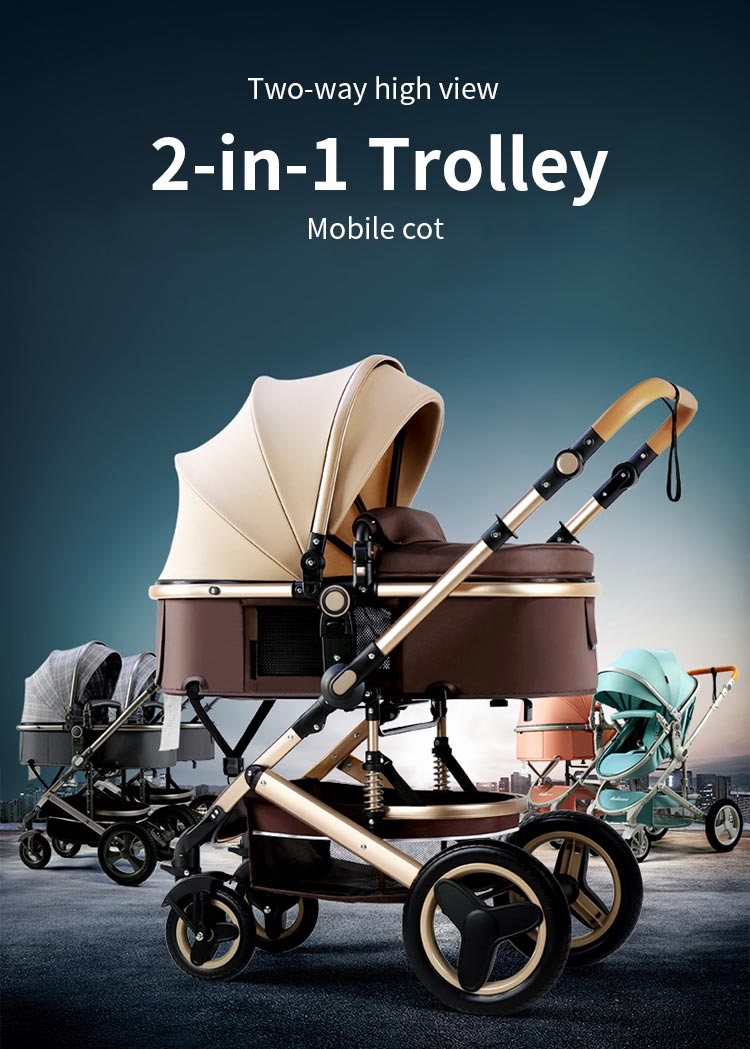 Infant Stroller with Reversible Seat Newborn Stroller ,with Baby Bassinet Stroller