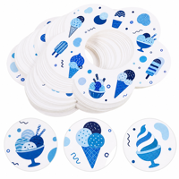 Manchons en papier anti-goutte personnalisés pour cornets de crème glacée, supports en papier à contenu personnalisé pour les magasins de produits alimentaires et les desserts