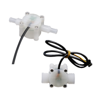 Sensor Aliran Cairan Turbin Efek Hall PVDF ZHONGQIN ZQ-01/ZQ-02 3.5-24VDC Output Pulsa/4-20mA/RS485 untuk Asam Kimia/Cuka