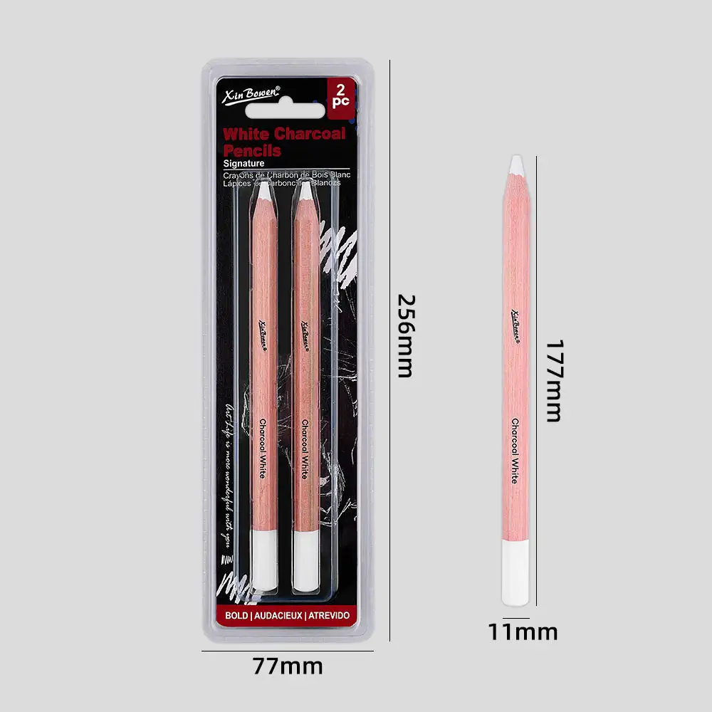 شين بون 2 قطعة طقم قلم الرصاص جرافيت الطراز الجديد اللون الأحمر مادة الكربون مجموعة الرصاص الرصاص الرسم