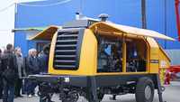 Équipement concret de pompe de remorque de HBT6013C-5S avec le moteur diesel Sanyi tout neuf