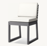 CAICOS nouveau jardin patio aristocrate aluminium salle à manger chaise ensemble famille cour salle à manger chaises pique-nique rassemblement rectangulaire Table à manger