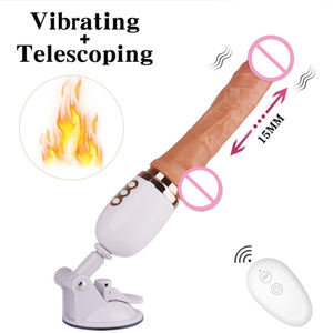 ओम रिमोट कंट्रोल कंपन बड़े आकार गर्म वयस्क सेक्स खिलौना स्वचालित टेलीस्कोपिक डिल्डो वाइब्रेटर - Product Image 4