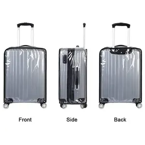 Travel Trolley Plastic Suitcase Cover Waterproof Clear Luggage Cover Custom Design