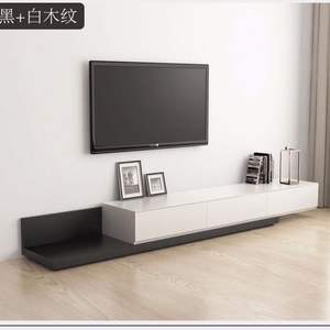 Nordic Style <b>Tv</b> Stand Black Walnut Modern Minimalist Design For <b>Small</b> Apartments - Product Image 4
