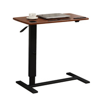 Table d'appoint pliable OEM pour ordinateur, réglable en hauteur, avec base stable en forme de H, plateau mobile pour lecture, ordinateur portable et divertissement