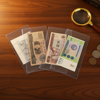 Impression personnalisée, porte-timbres recyclables en plastique pour billets de banque par soudage par ultrasons, porte-dalles en monnaie graduée