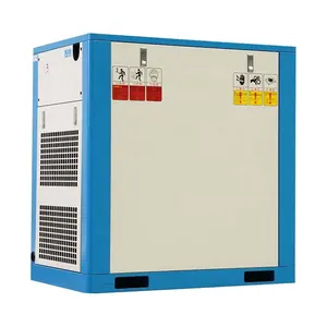 60Hz Single Phase Industrial Stationary Rotary Screw Air Compressor With Domestic Inverter