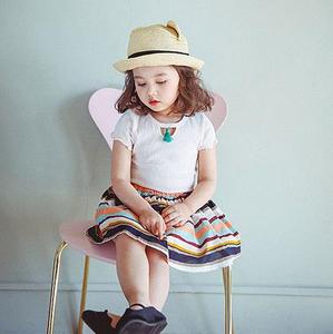 Design Your Own Girl's Round Collar <b>White</b> Color Plain T Shirts High Quality - Product Image 2