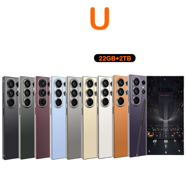 Wholesale S26 Ultra Unlocked Mobile Phones 6.9-inch Display 22GB+2TB Large Memory 72MP+108MP Camera NFC Function 5G Smartphone