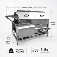 Machine à écailler le poisson pour sashimi, à flux d'eau continu, réduit le stress, prolonge la fraîcheur, usage commercial pour restaurants haut de gamme