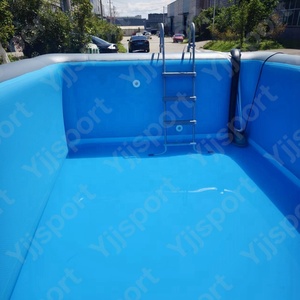 Piscines hors sol robustes, durables, gonflables, en tissu Drop Stitch, portables, taille et couleur personnalisées pour enfants et adultes, utilisation en extérieur - Product Image 4