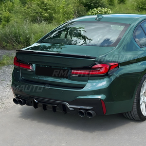 สำหรับ BMW ซีรีส์ 5 G30 G31 M Sport 2018-2023 ชุดแต่งกันชนหลัง ลิปสปลิตเตอร์ ดิฟฟิวเซอร์ ชุดแต่งตัวถังรถยนต์  ตัวป้องกันกันชน อุปกรณ์ตกแต่งรถยนต์ - Product Image 4