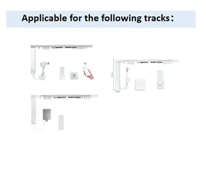 BCM500 Electric <strong>Curtain</strong> Track <strong>Rail</strong> 90/135 Degree Arc Track <strong>Corner</strong> for Window Smart Electronic Metal for Bathroom Application - Product Image 4