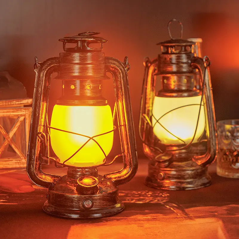 휴대용 말 램프 말 장식 빛 골동품 스타일 무선 테이블 램프 분위기 야간 램프