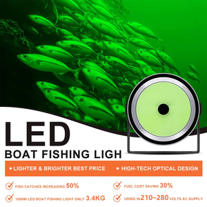 Señuelo LED impermeable para exteriores, luz de pez, verde, azul, colección de 1000W, luz de pez, barco de pesca, luz de pesca específica - Product Image 6