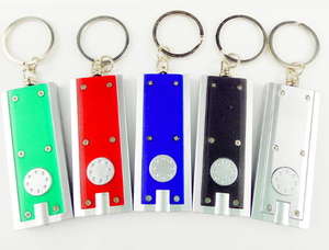 Hot Selling Creative Rectangle LED Light Plastic <b>Keychain</b> With Competitive Price - Product Image 5