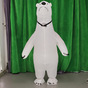 Costume de poupée gonflable ours polaire blanc <span class=keywords><strong>Airfun</strong></span> de vente chaude pour adultes pour la promotion et l'utilisation de carnaval - Product Image 1