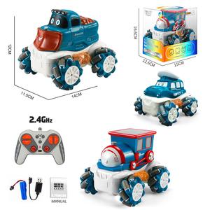 SINO 2,4 Ghz 9CH Control remoto Stunt Car 1/36 Escala Cartoon Stunt Car Climbing 360 Grados Rotación RC Drift Car con luces - Product Image 2