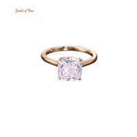 Bague en Moissanite Taille Marquise Couleur D VVS pour Femme, Plaqué Or 18K, Argent Sterling S925, Options de Pierre Personnalisée 0.8, 2, 3, 3.5, 5 Carats