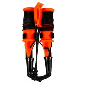 برتقالي محمول في الهواء الطلق الشتاء الجليد اختيار إزميل الصيد المنقذة للحياة المسامير البلاستيكية المحمولة مع الحبل أداة معالجة الصيد - Product Image 1