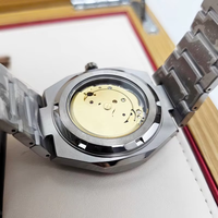 Jam Tangan Mekanis Otomatis Pria Citizent Kualitas Tinggi Jam Tangan Pria Kalender Detik Kecil Dial Putih Bertekstur Jam Tangan Pria NJ0180