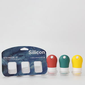 Environmentally friendly silicone travel sub-bottling set portable shampoo and shower gel squeezable <b>empty</b> <b>bottle</b> - Product Image 4