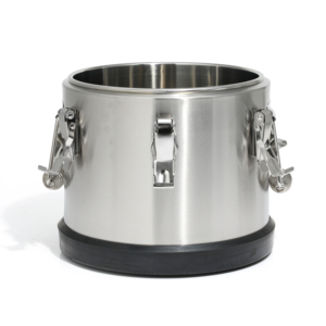 SFB80 Stainless Steel Airtight Storage Canister Multi Clamp <b>Lock</b> Sealed Container <b>Portable</b> Metal Bucket Anti Slip Base - Product Image 1