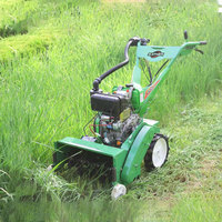 Motoculteur Essence ou Diesel KATHER à Poussée Manuelle, Sarcleuse Rotative Agricole, Bêcheuse, Butteur et Cultivateur de Racines