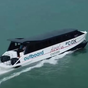 Catamaran à moteur en aluminium de 74 places, 55 pieds (16,6 m), taxi fluvial, bateau-<span class=keywords><strong>bus</strong></span>, ferry touristique à grande vitesse, bateau de transport de passagers à vendre - Product Image 1
