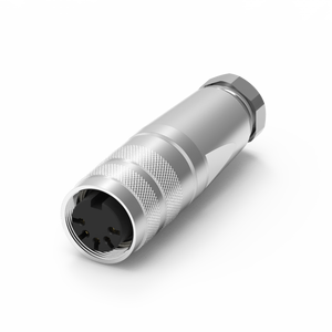 IP67 Waterproof M16 5 Pin Assembly Connector Female Angle Type DI-05F2-04 - Product Image 1