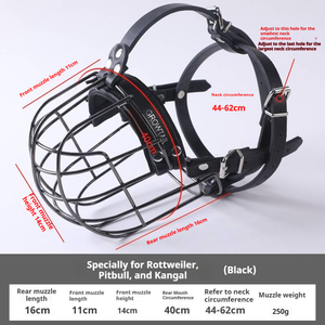 하이 퀄리티 야외 스테인레스 스틸 개 입 마스크 안티 바이트 안전 금속 마스크 개를위한 <span class=keywords><strong>muzzles</strong></span> - Product Image 5