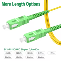 Kabel Serat Optik FC-LC Single Mode PVC Jacket 2mm OD Armored, Peralatan Patch Cord Solusi FTTX, Konektor LC-FC 1310nm 1550nm